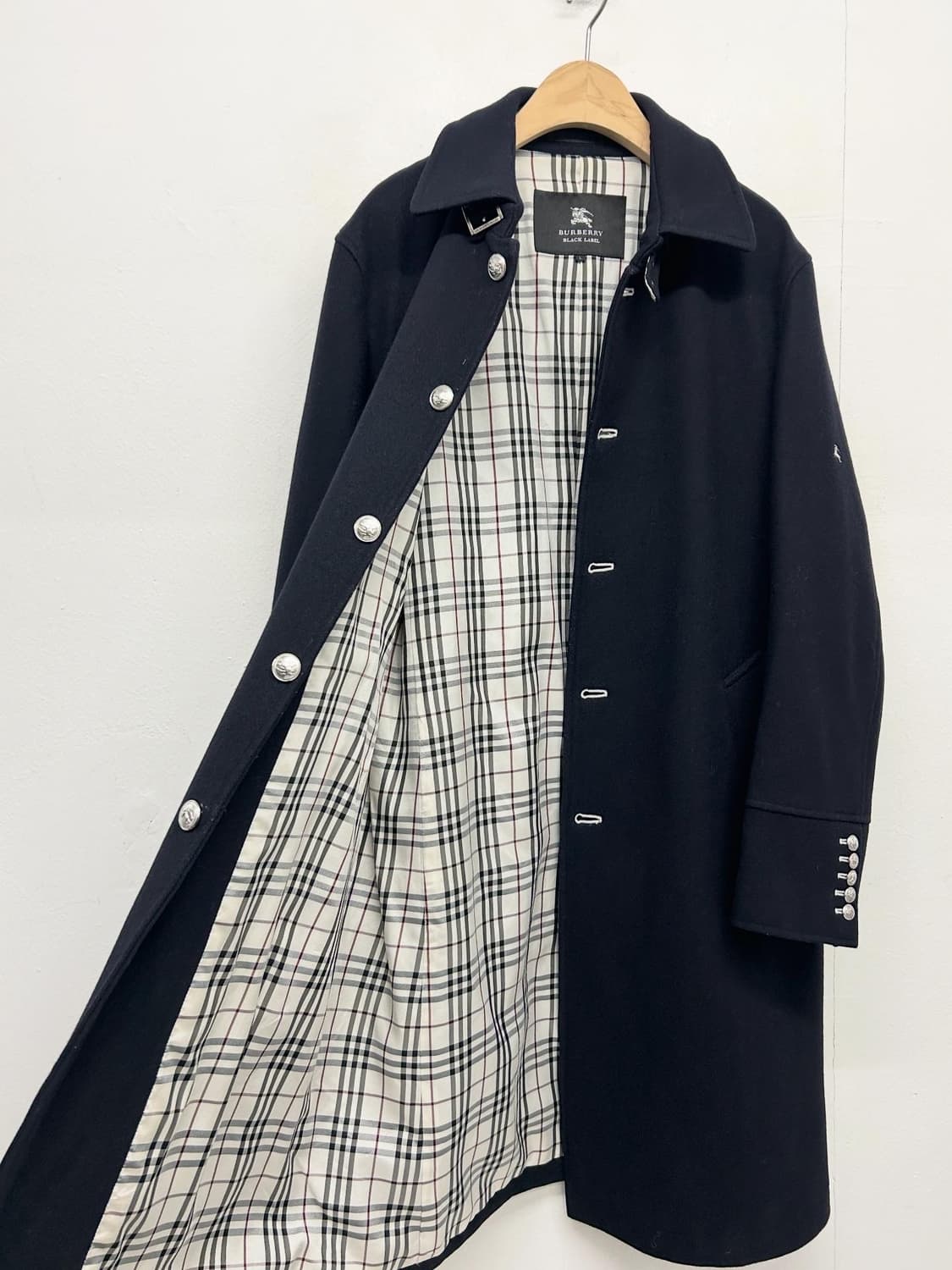 버버리 블랙 밀리터리 울 코트 상품이미지5