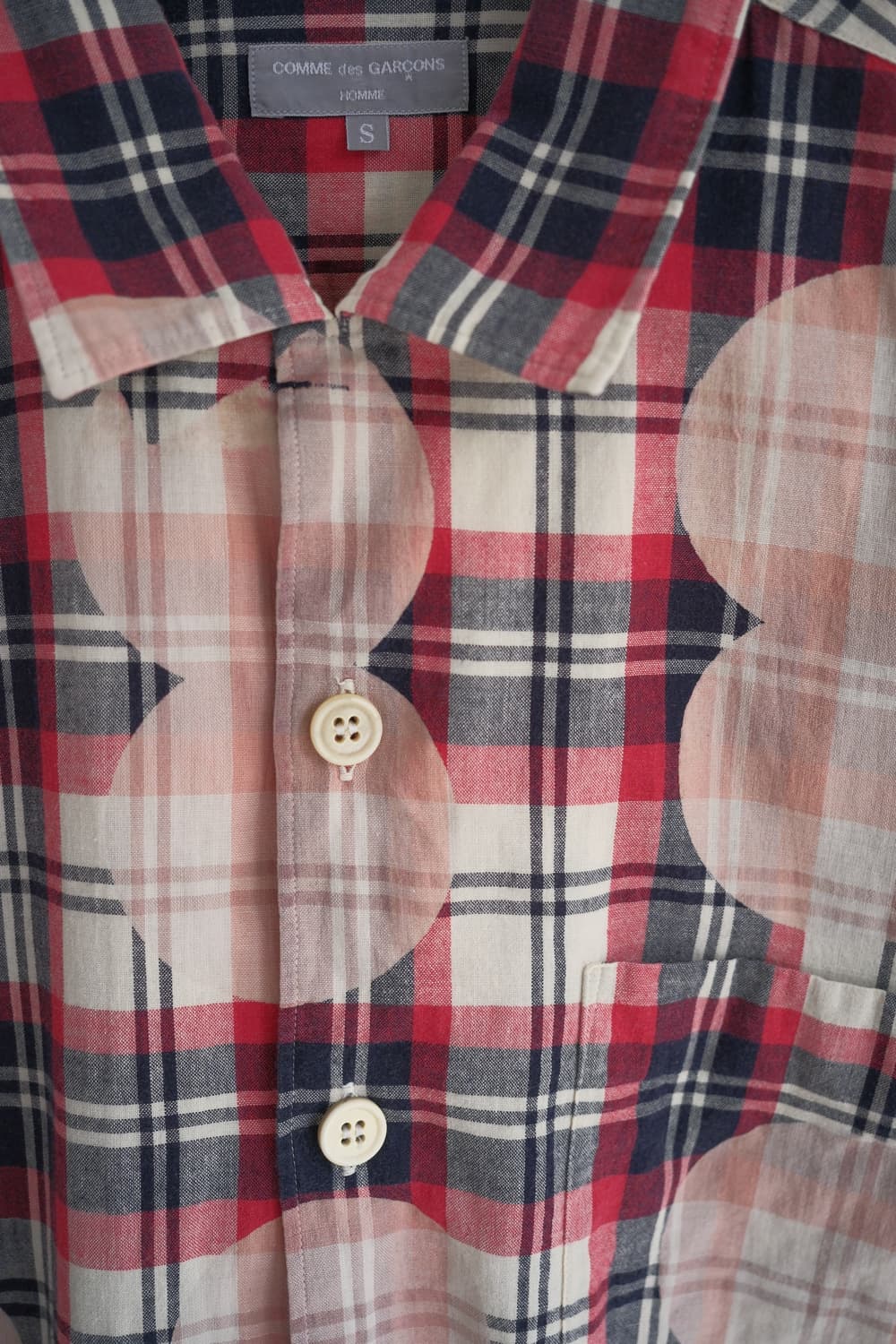 Dot red check shirt (tanaka era) 상품이미지3