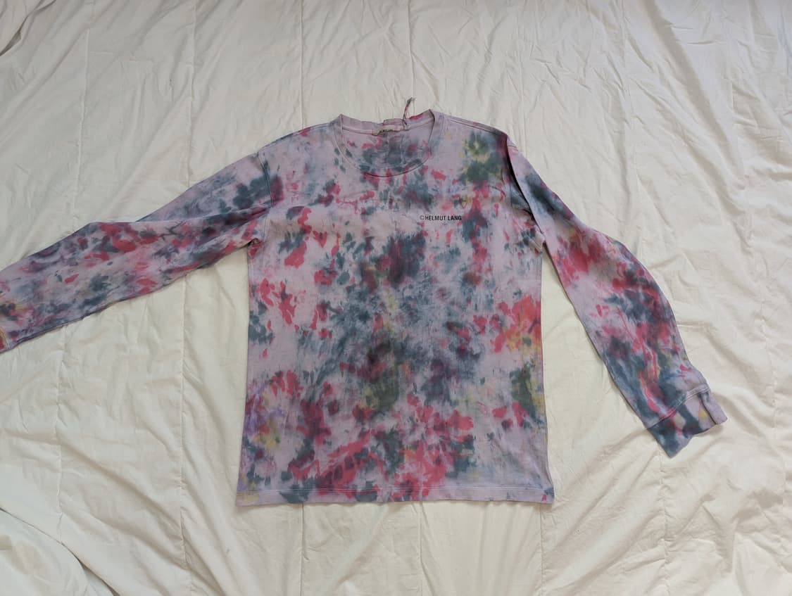 헬무트랭 택시 롱슬리브 타이다이 그래픽 티 상품이미지6