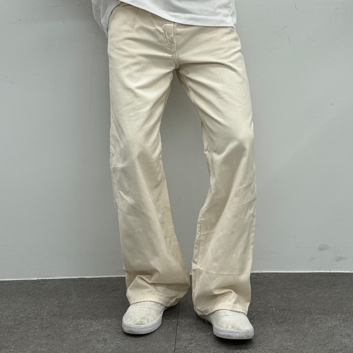 유니클로 베이지 남성 면바지 31인치 상품이미지1