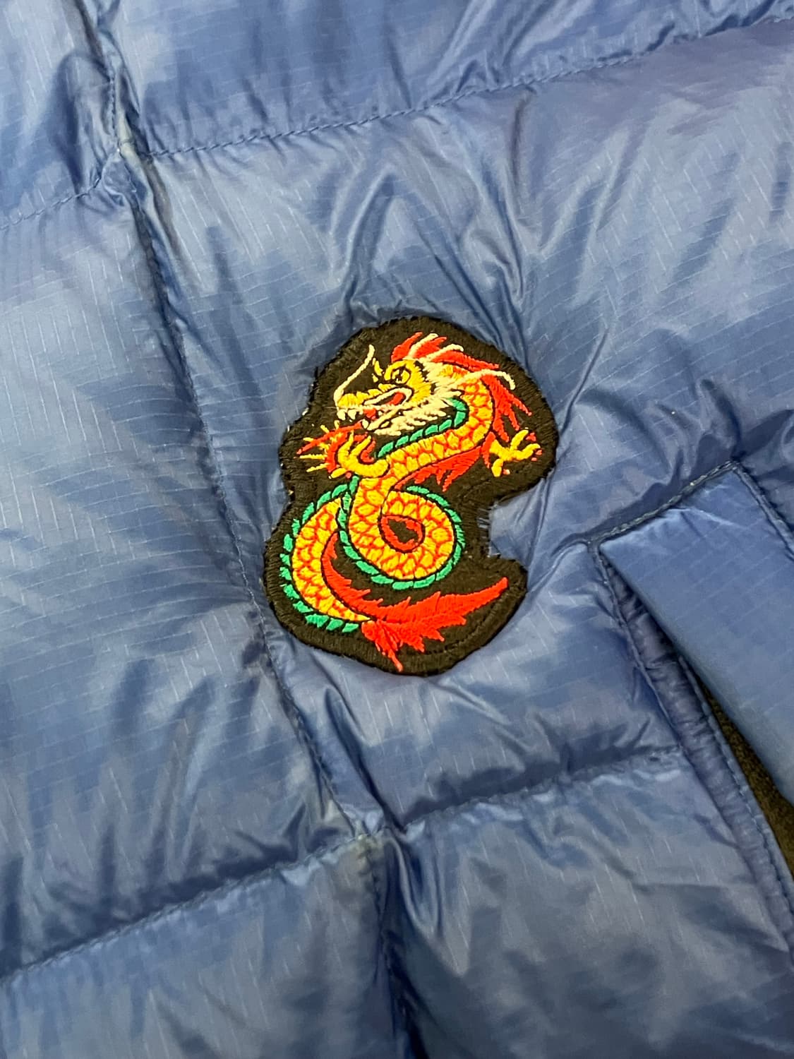 노스페이스 로체 800필파워 구스다운 패딩 블루 100 #csz2628 상품이미지3