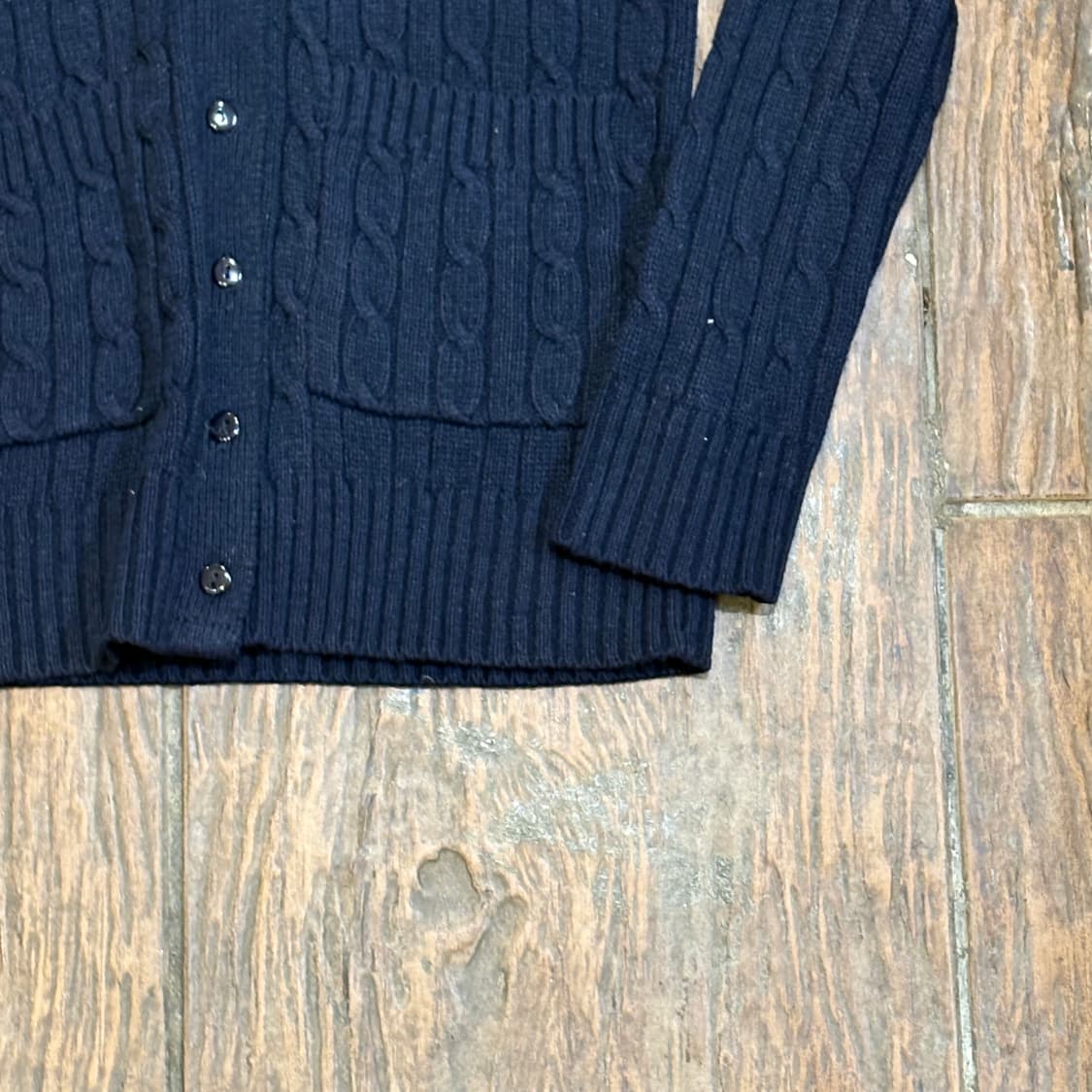 [HI] Polo 폴로 케이블 가디건 네이비 상품이미지2