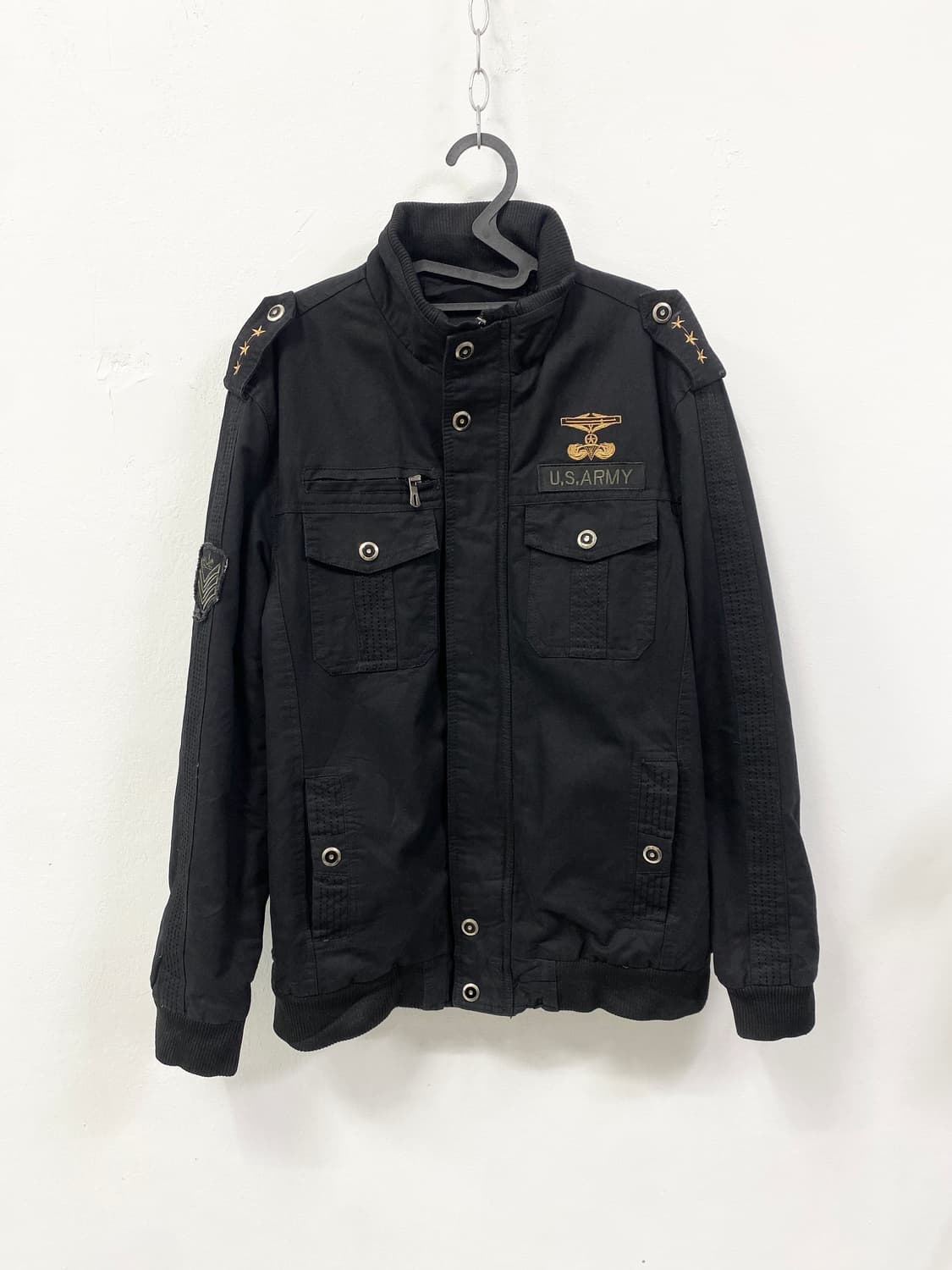 y2k U.S ARMY 블랙 자켓 상품이미지5