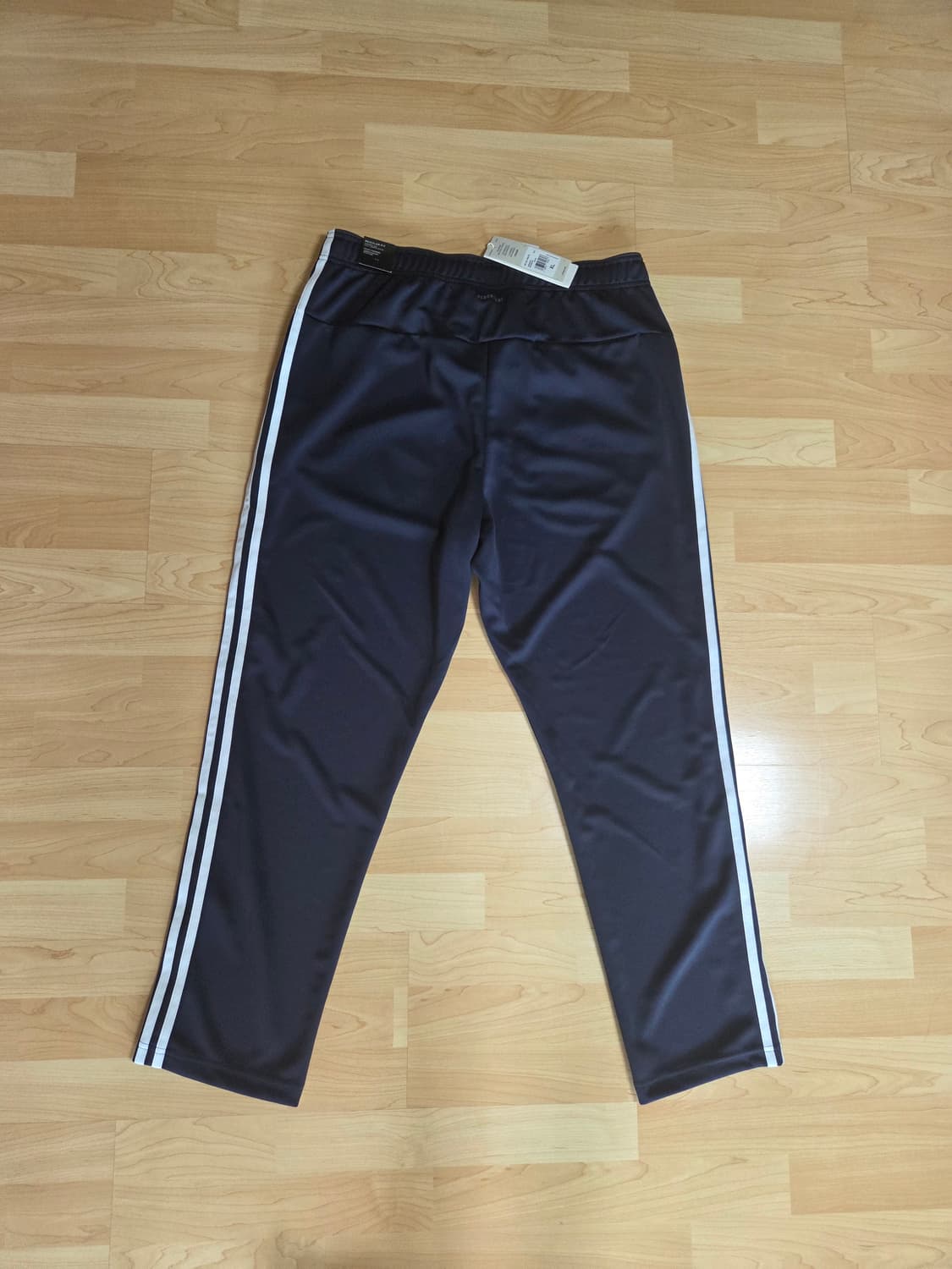 (새상품)아디다스 더블니트 삼선 트레이닝바지 XL 다크네이비 IA9379 상품이미지5