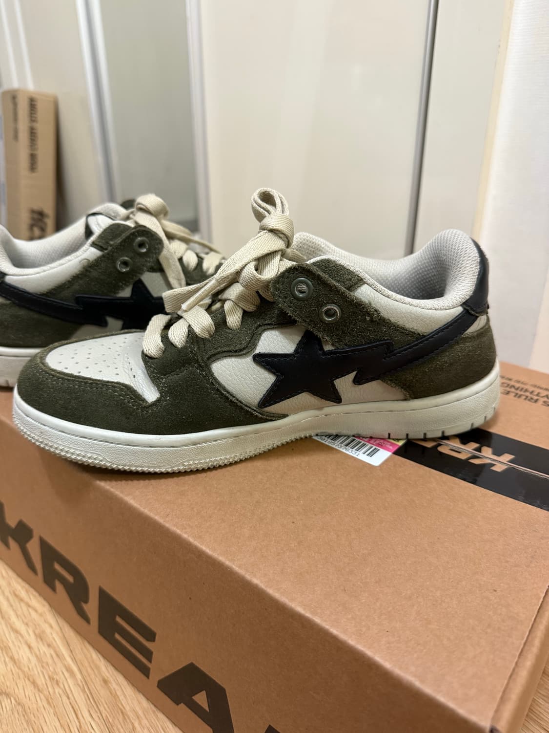 베이프 sk8 스타 로우 올리브 상품이미지4