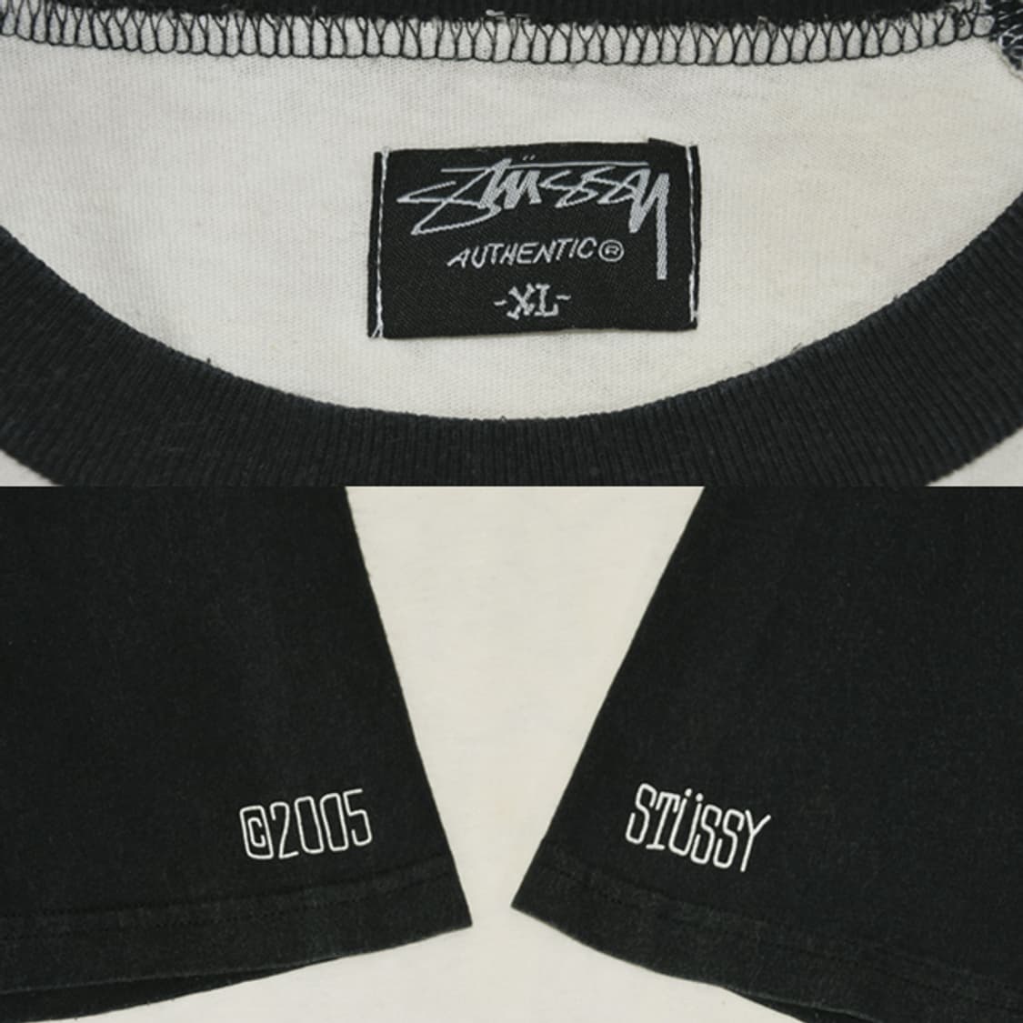 made in USA 00s stussy 빈티지래글런티셔츠 상품이미지9