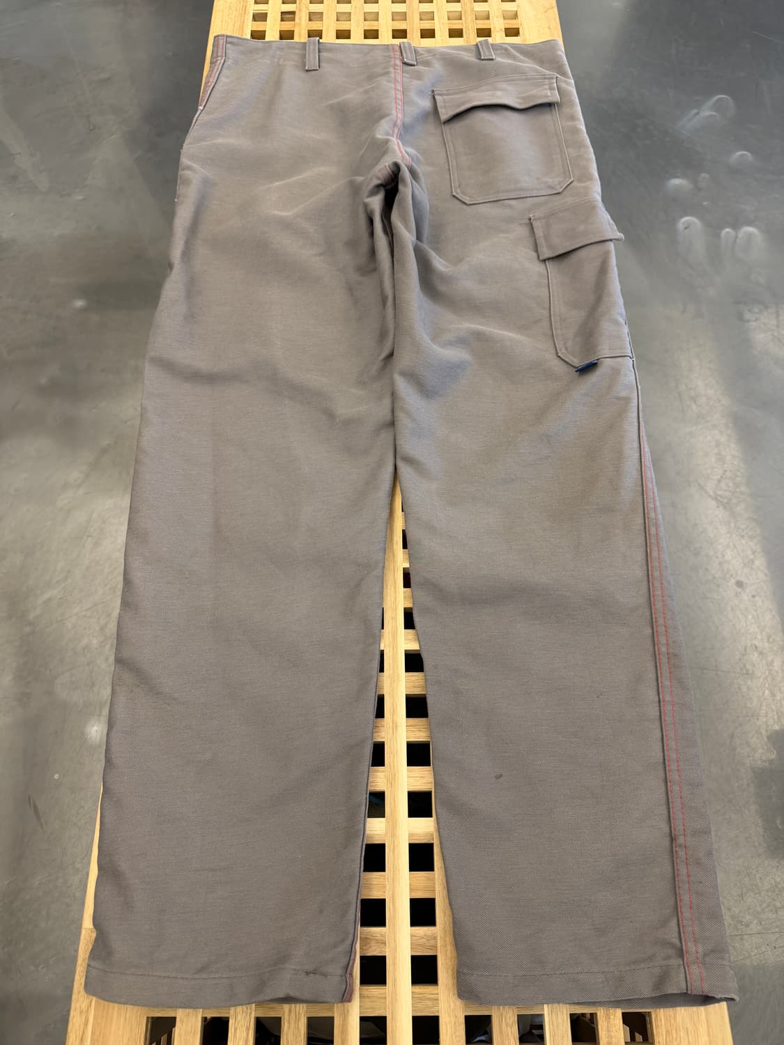 OLD EURO GREY RED STITCH 빈티지 프렌치워크팬츠 상품이미지2