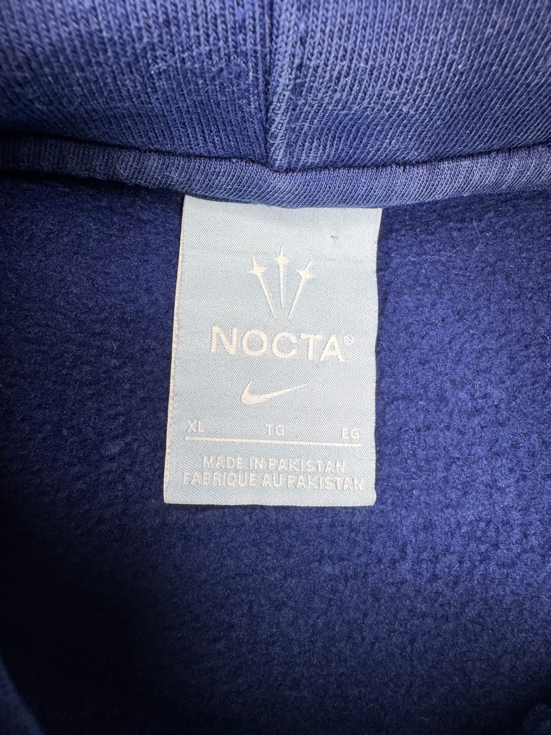 나이키 x 드레이크 녹타 카디널 에센셜 후드 블루  해외판 XL 상품이미지5