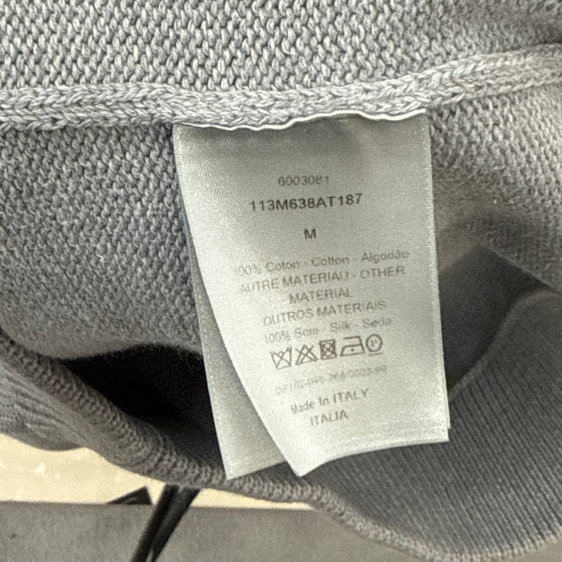 [리오브전포점] 디올 오블리크 인서트 사이드라인 니트 상품이미지4