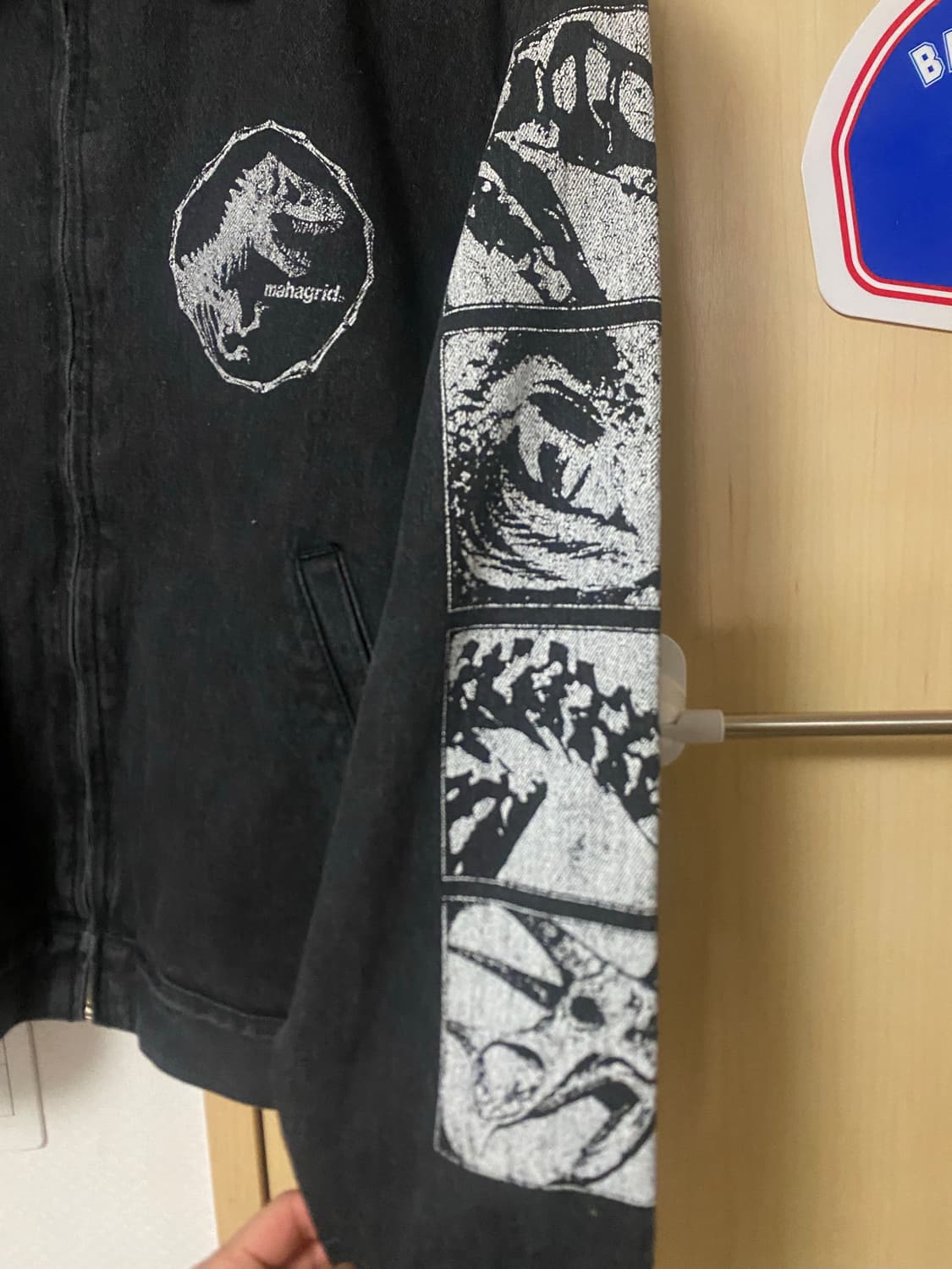 마하그리드x쥬라기공원 데님자켓 새제품 판매합니다. 상품이미지2