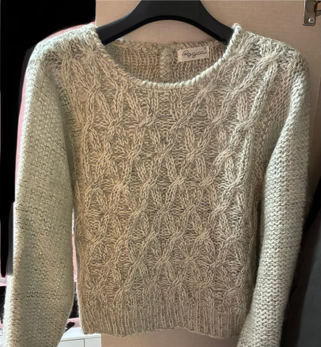 빈티지 민트색 니트 상품이미지1