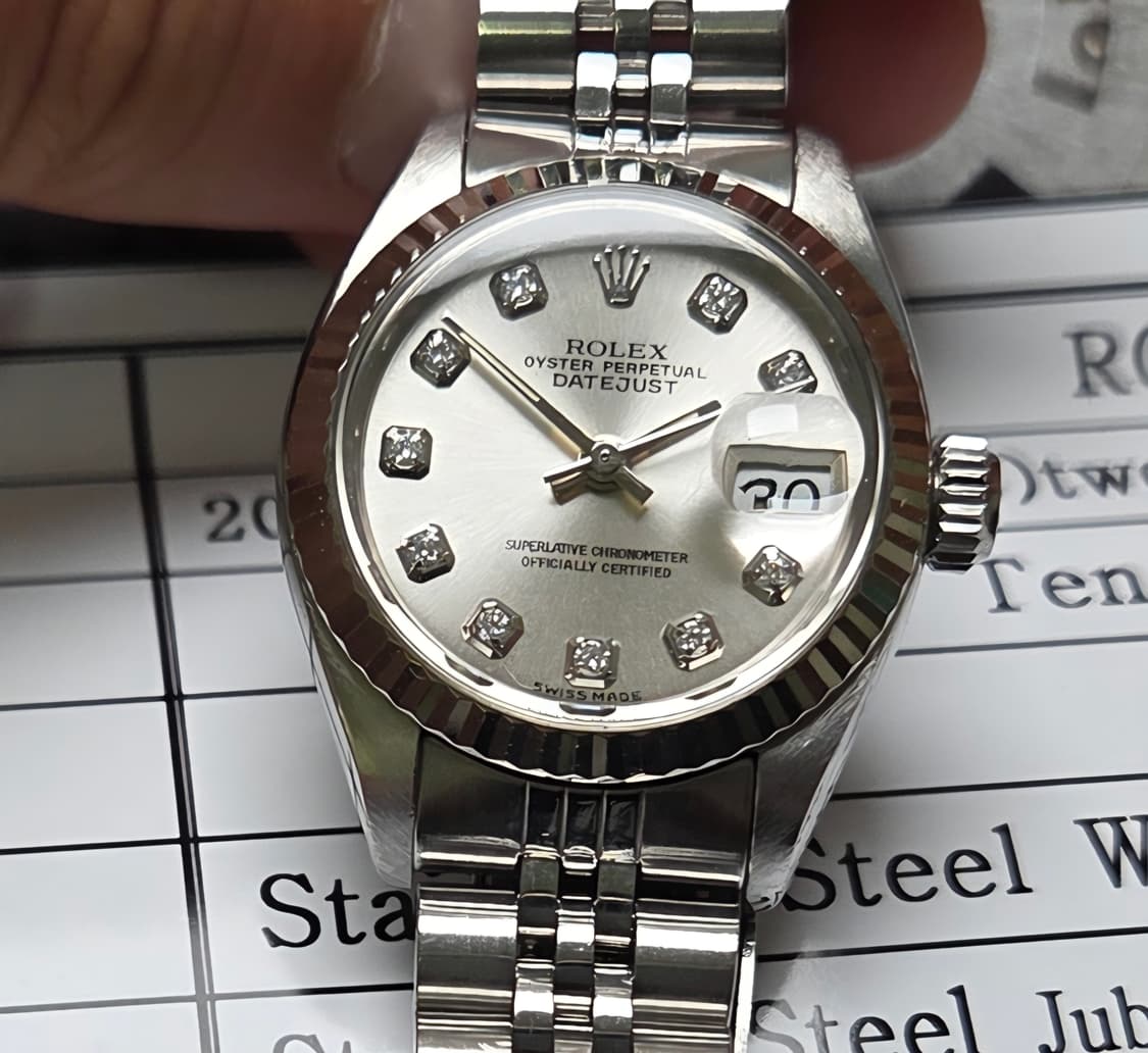 롤렉스 데이저스트 6917 실버 10P다이아 쥬빌리줄 여성용 (감정서 포 상품이미지10