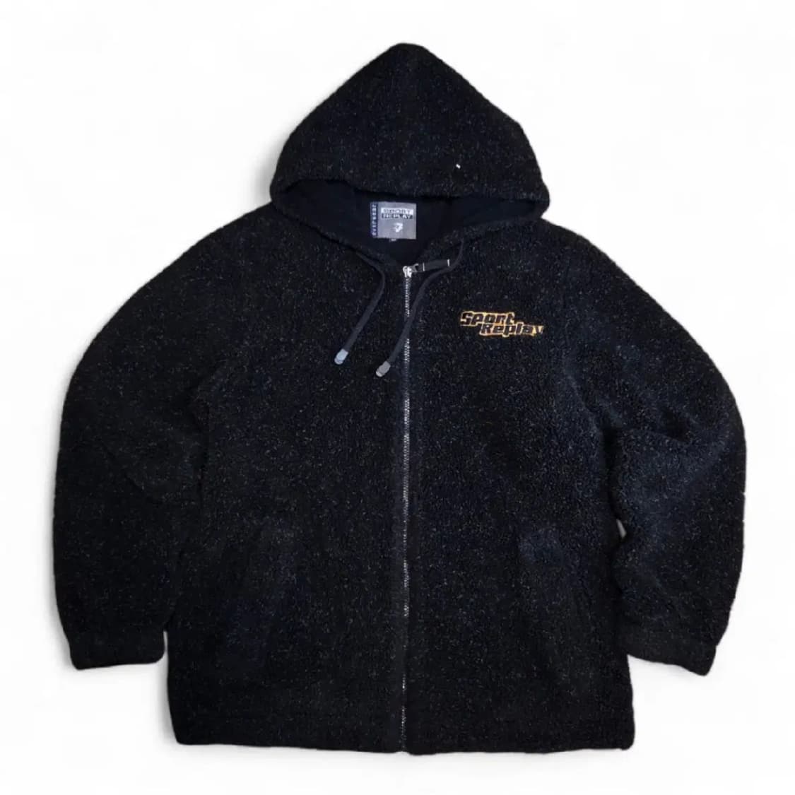 올드스쿨 90s Sport Replay 스포츠리플레이 빅로고 쉐르파 자켓 상품이미지2