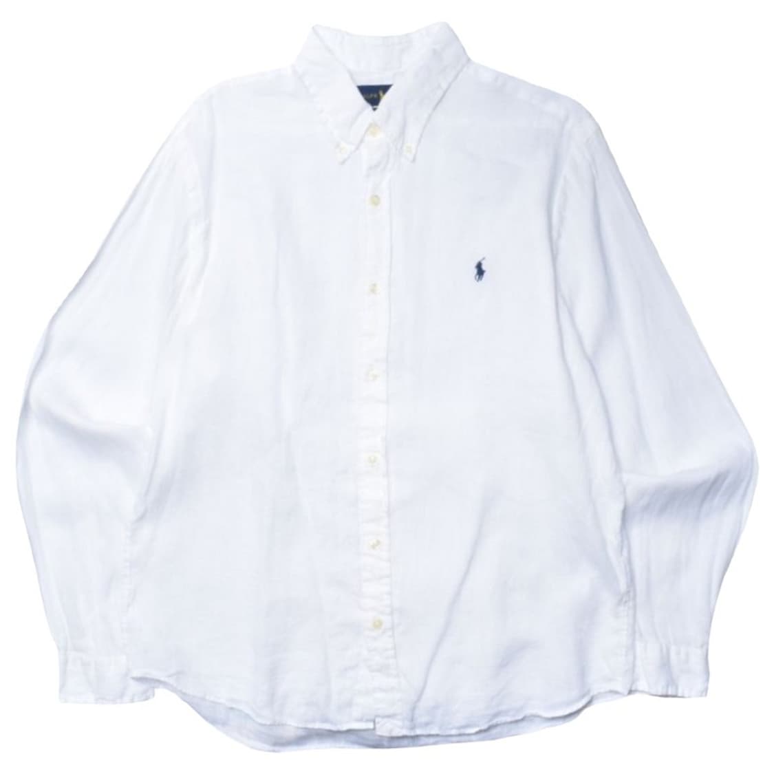 폴로 랄프로렌 신형라벨 린넨 화이트 셔츠 남방 L 상품이미지1