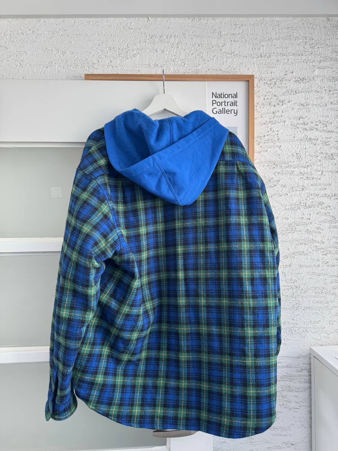 [SUPREME] 슈프림 타탄 플란넬 후드 셔츠 블루 - 23FW 상품이미지4
