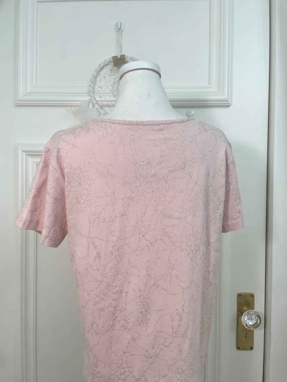 pink glitter line flower cubic half top 상품이미지4