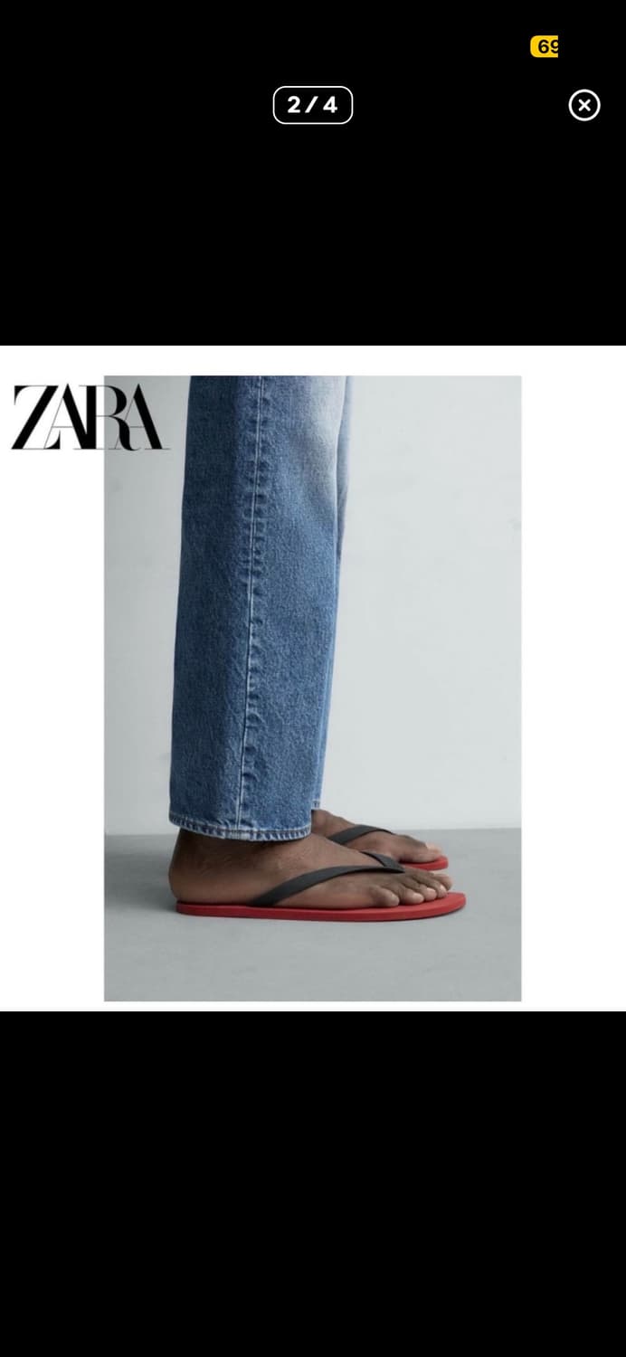 자라 zara 아론레빈 쪼리 플립플랍 44 상품이미지2