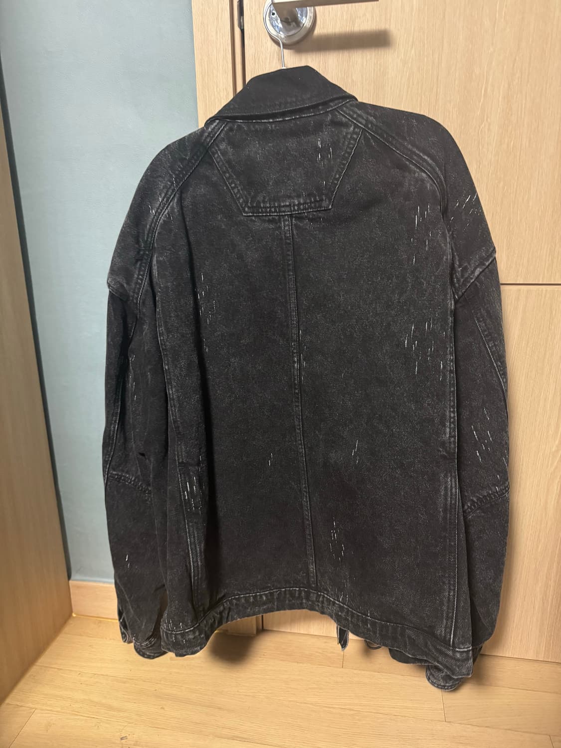 준지 블랙 데님 자켓 상품이미지2