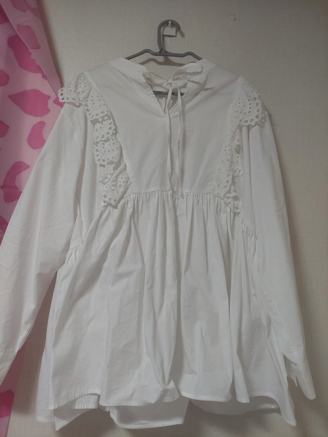 모리걸 빈티지 카라 롱 블라우스  상품이미지2