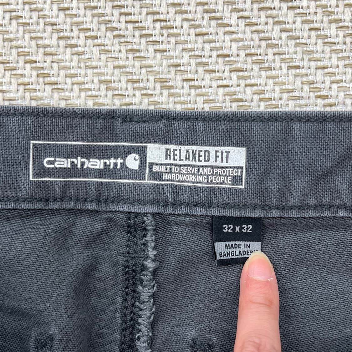 칼하트 더블니 워크팬츠 r2596 상품이미지6