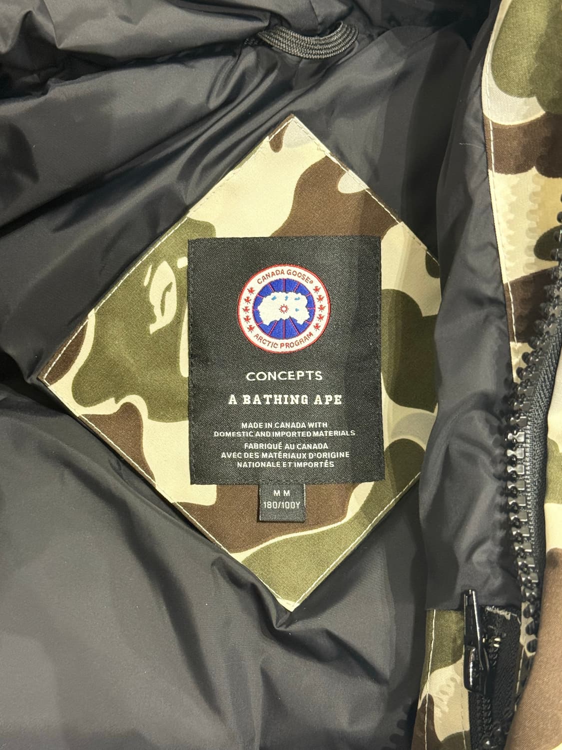 캐나다 구스 X 베이프 Canada Goose X Bape White E 상품이미지5