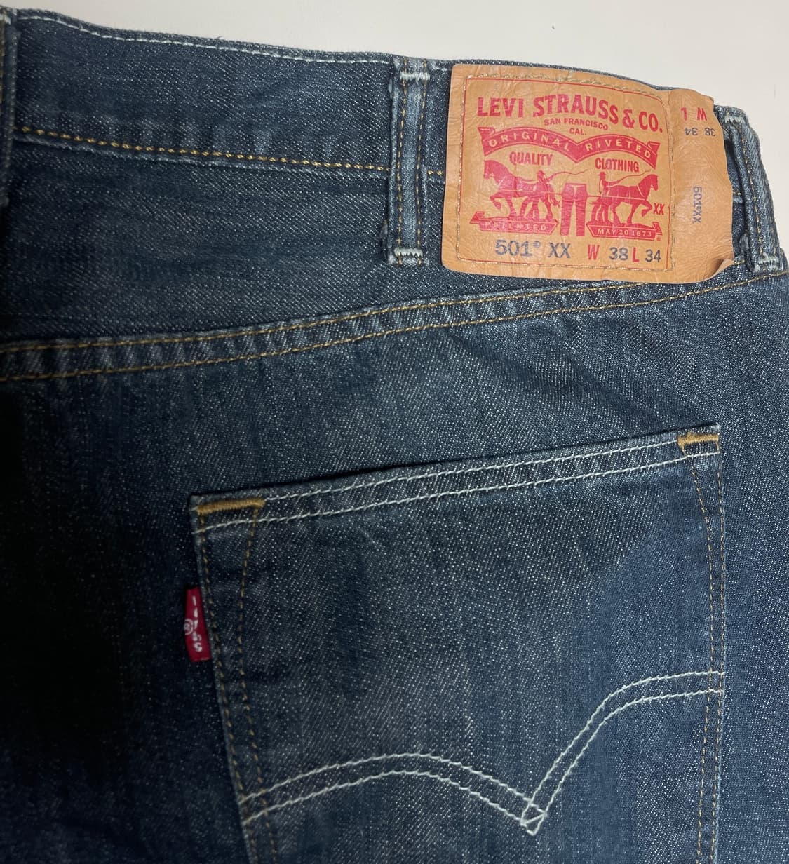 리바이스 501XX 데님 팬츠 W38 L34 상품이미지3