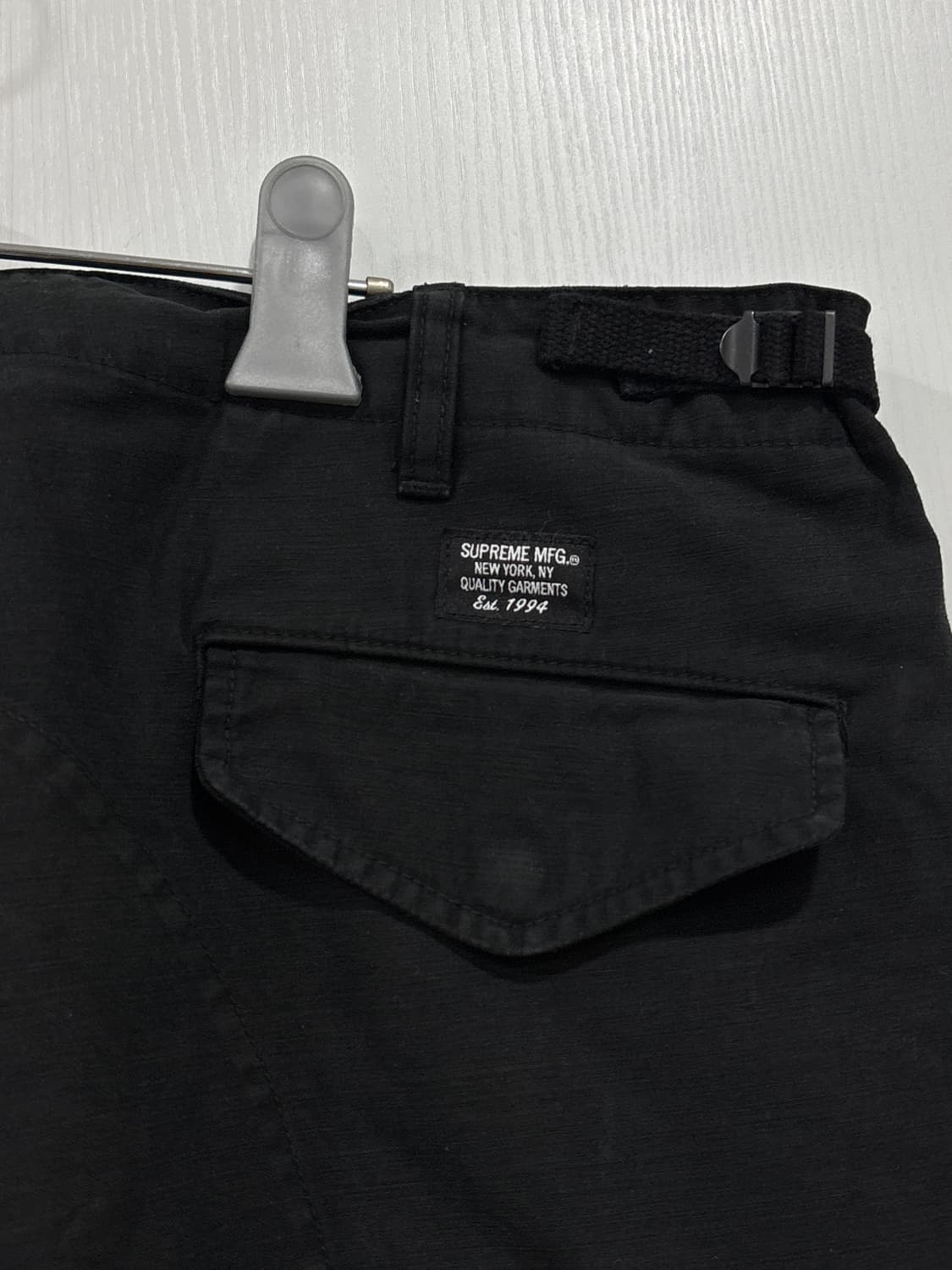 supreme 카고팬츠 f/w 25 black 상품이미지3