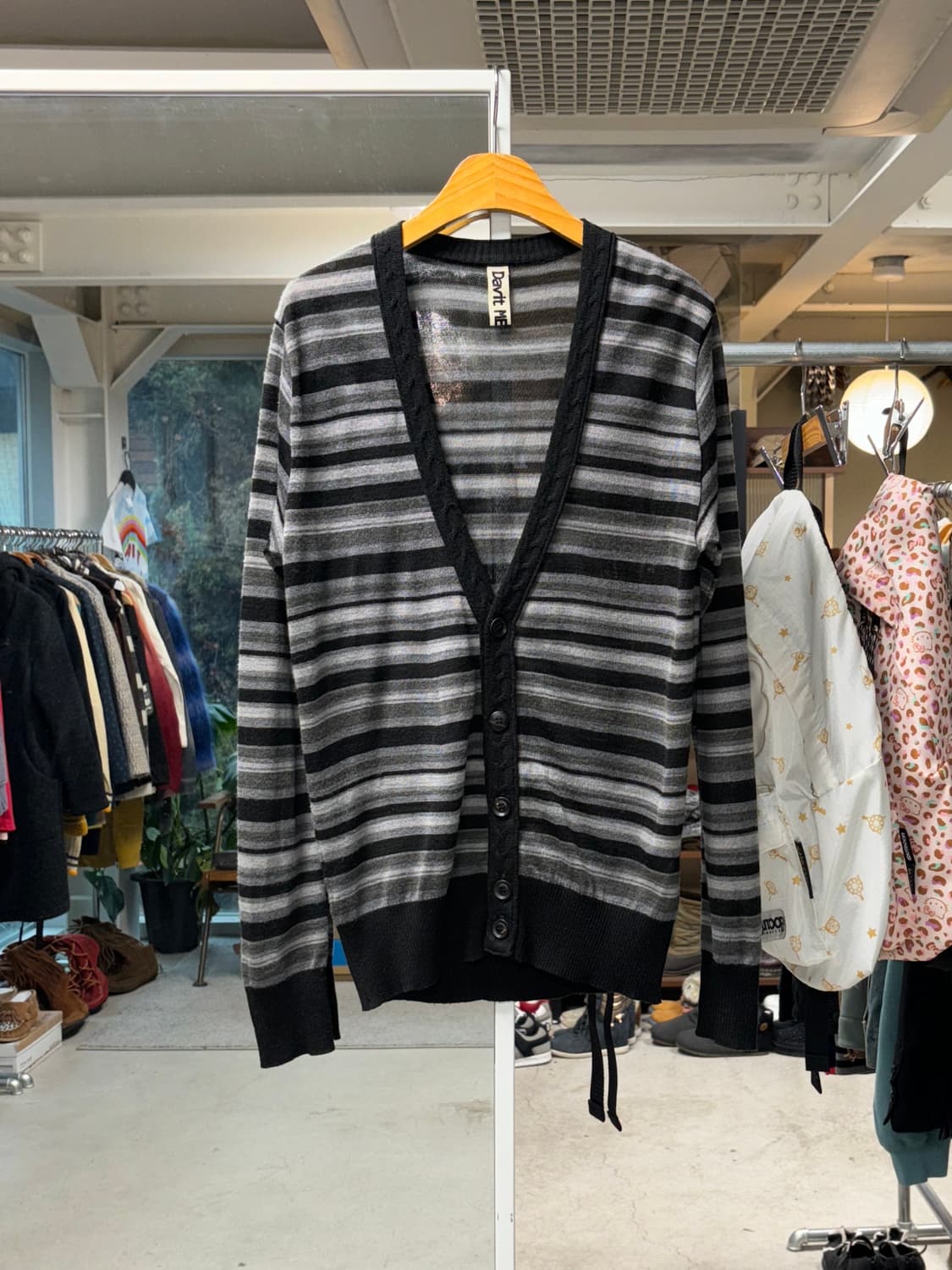 데이빗 뫼르소 스트라이프 가디건 상품이미지1