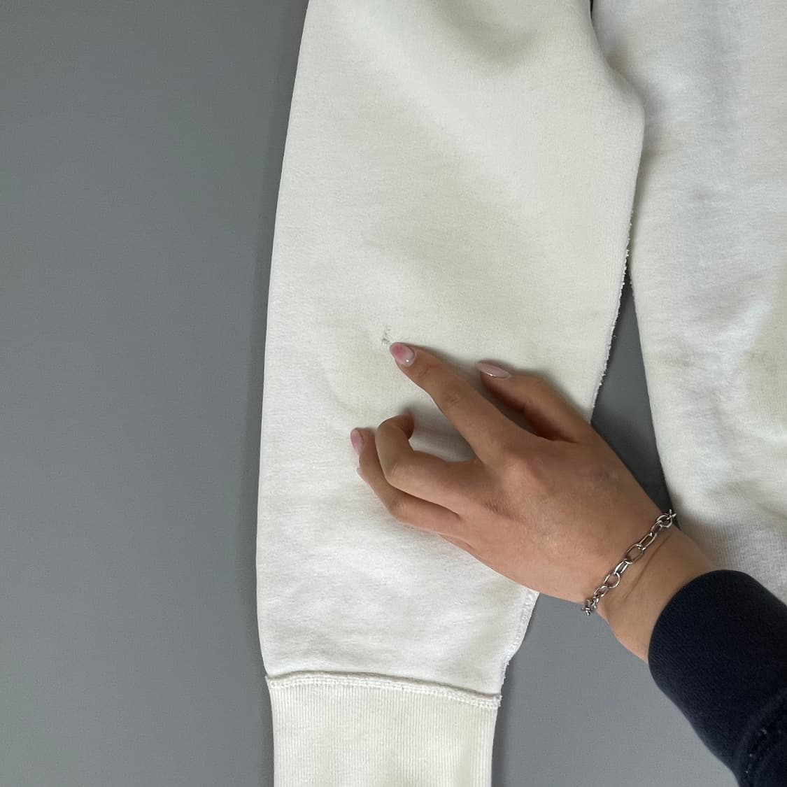 폴로랄프로렌 화이트 아카데미 안감기모 맨투맨 L 상품이미지8