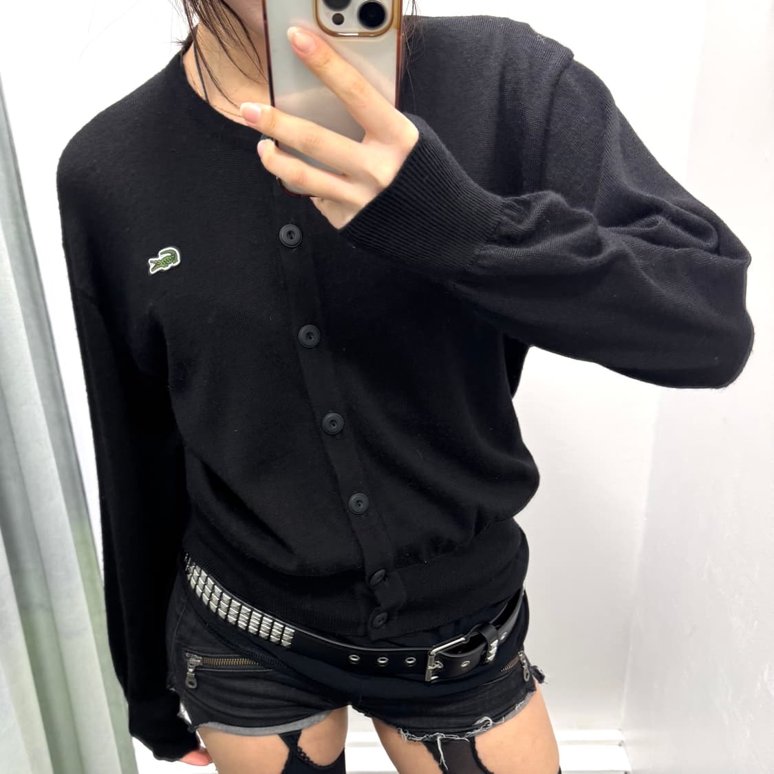 라코스테 블랙 가디건 상품이미지2