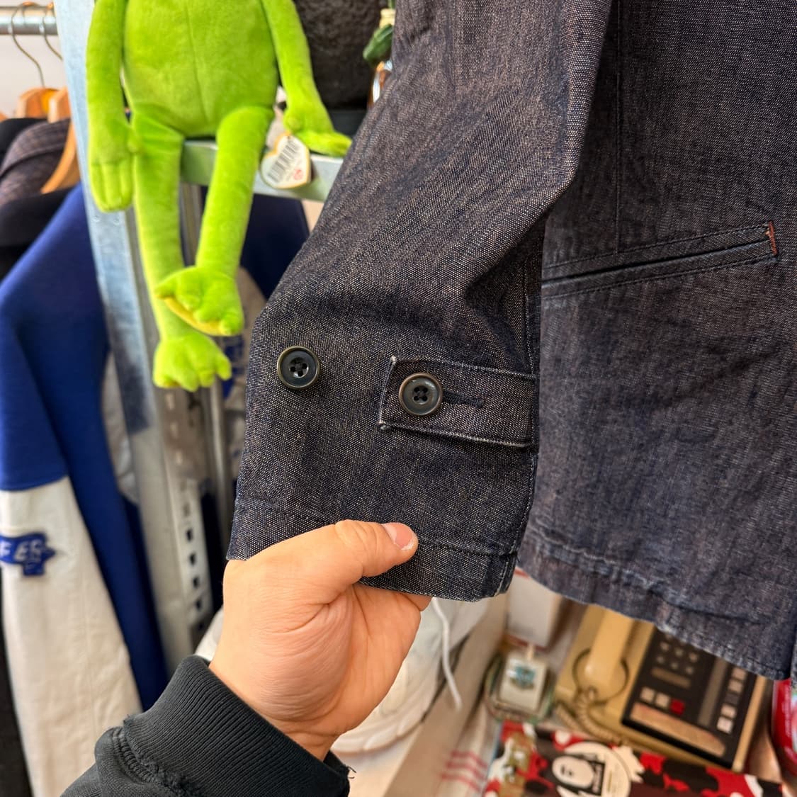 1930 베이스 사운드맨 데님 자켓 상품이미지3