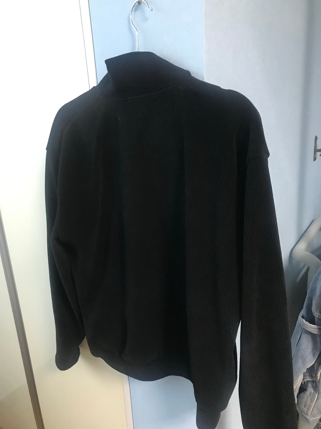 더널 카라 크롭 집업 가디건 상품이미지2