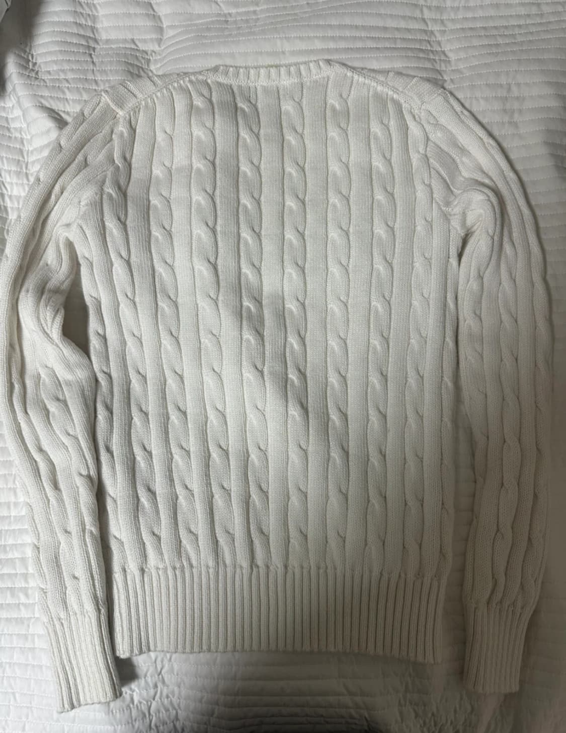 폴로 니트 화이트 xs 상품이미지2