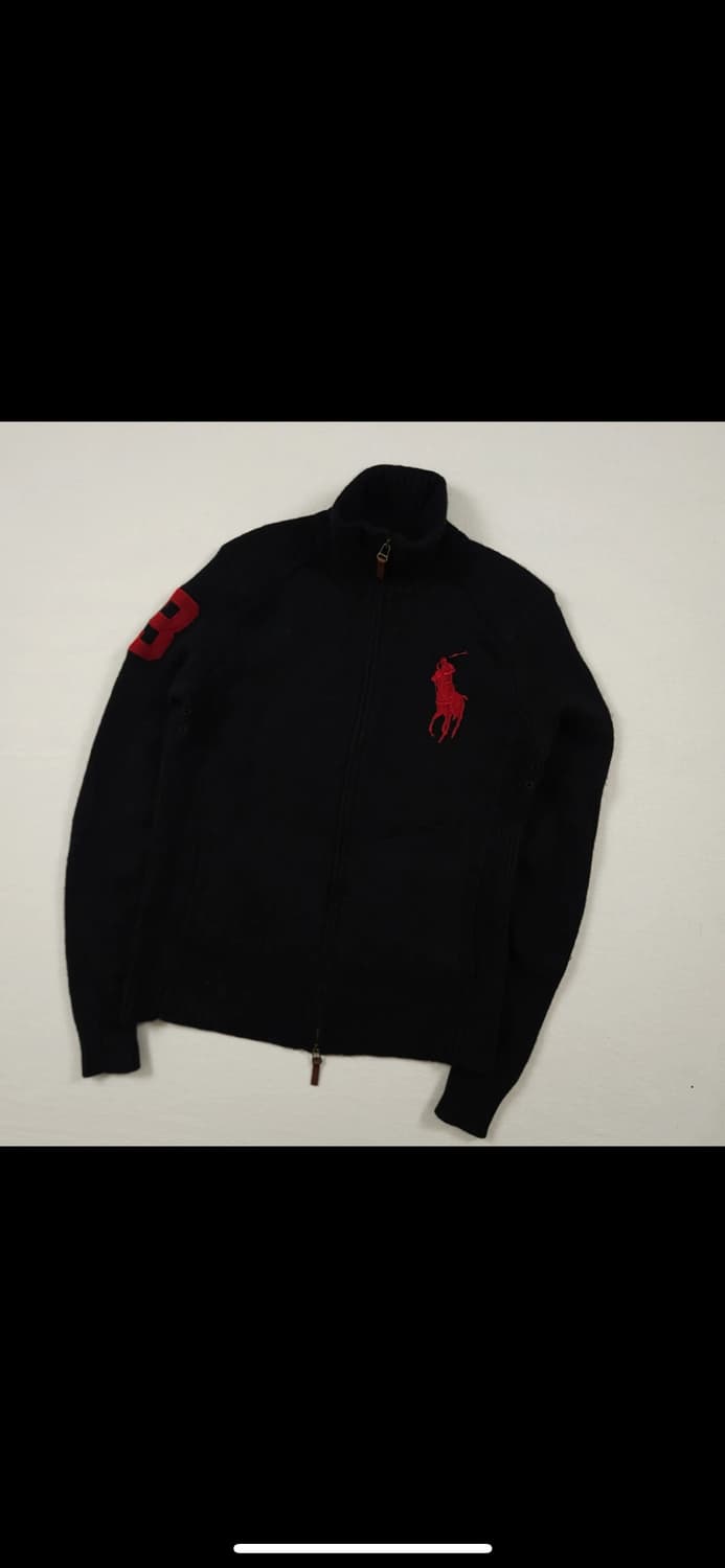 폴로 랄프로렌 빅포니 집업니트 블랙 S 90 상품이미지3