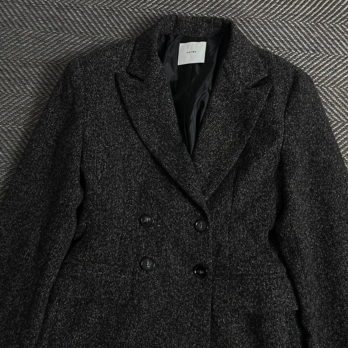 빈티지 우먼스 울 더플 하프 코트o 3873 상품이미지4