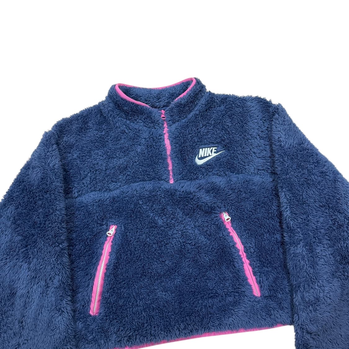 나이키 우먼 플리스 플러쉬 크롭 탑 맨투맨 M 상품이미지2