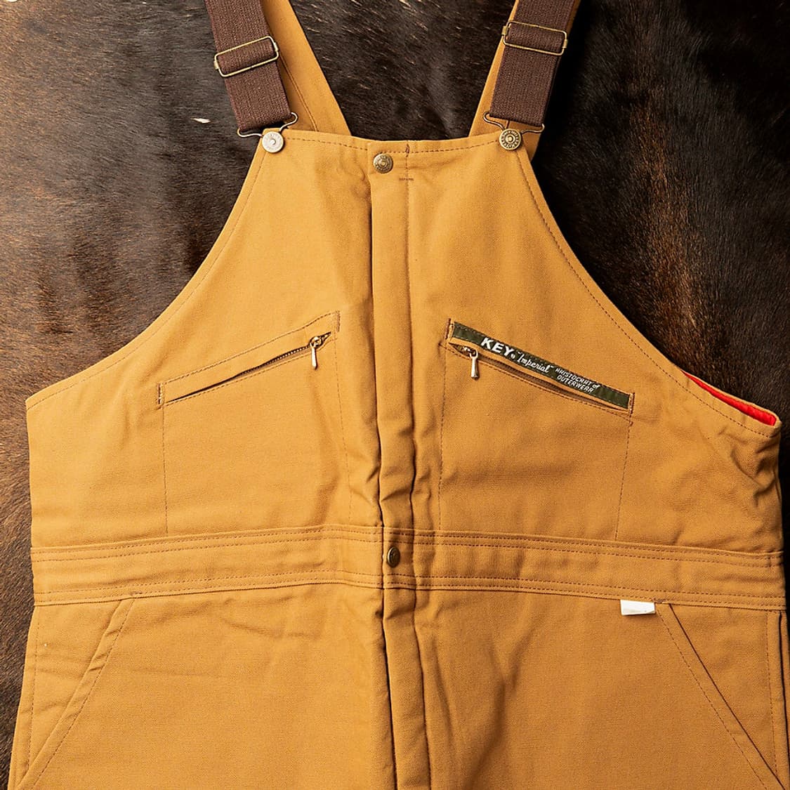 [40] 70s KEY IMPERIAL 덕캔버스 BIB 오버롤 데드스탁  상품이미지2
