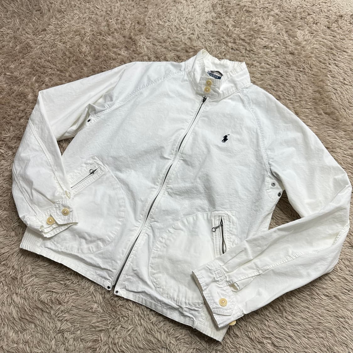 폴로 랄프로렌 화이트 블루종 바라쿠타 자켓 상품이미지2