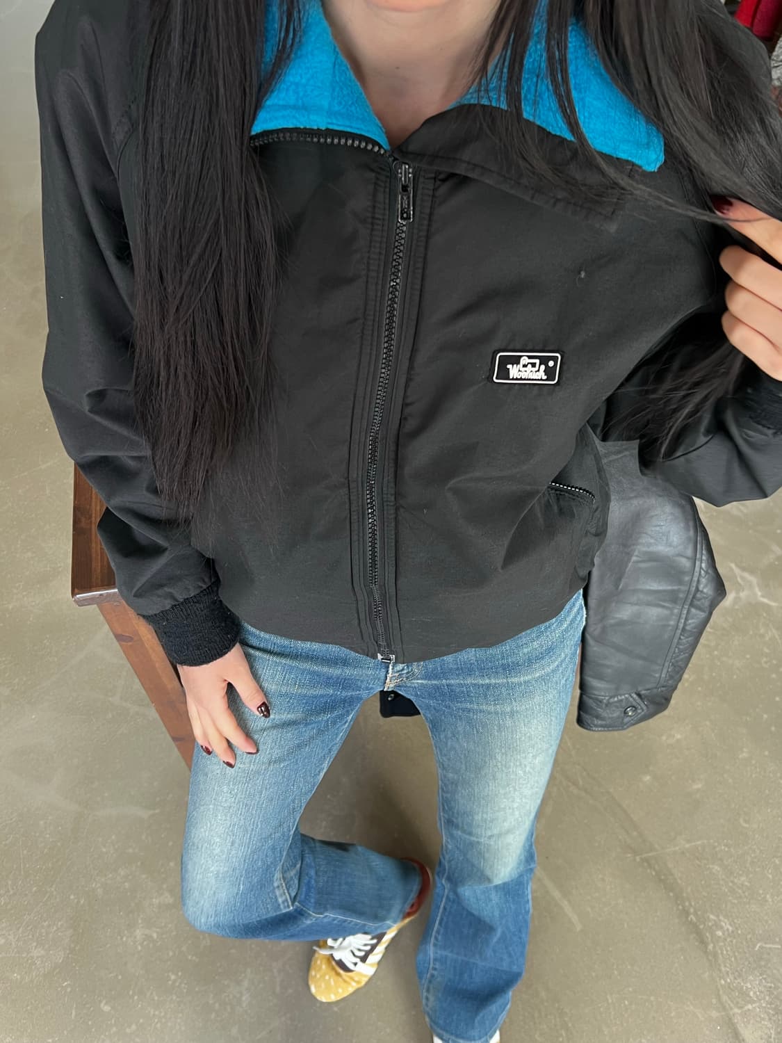 90s Woolrich 울리치 women 플리스 웜업 자켓 상품이미지1