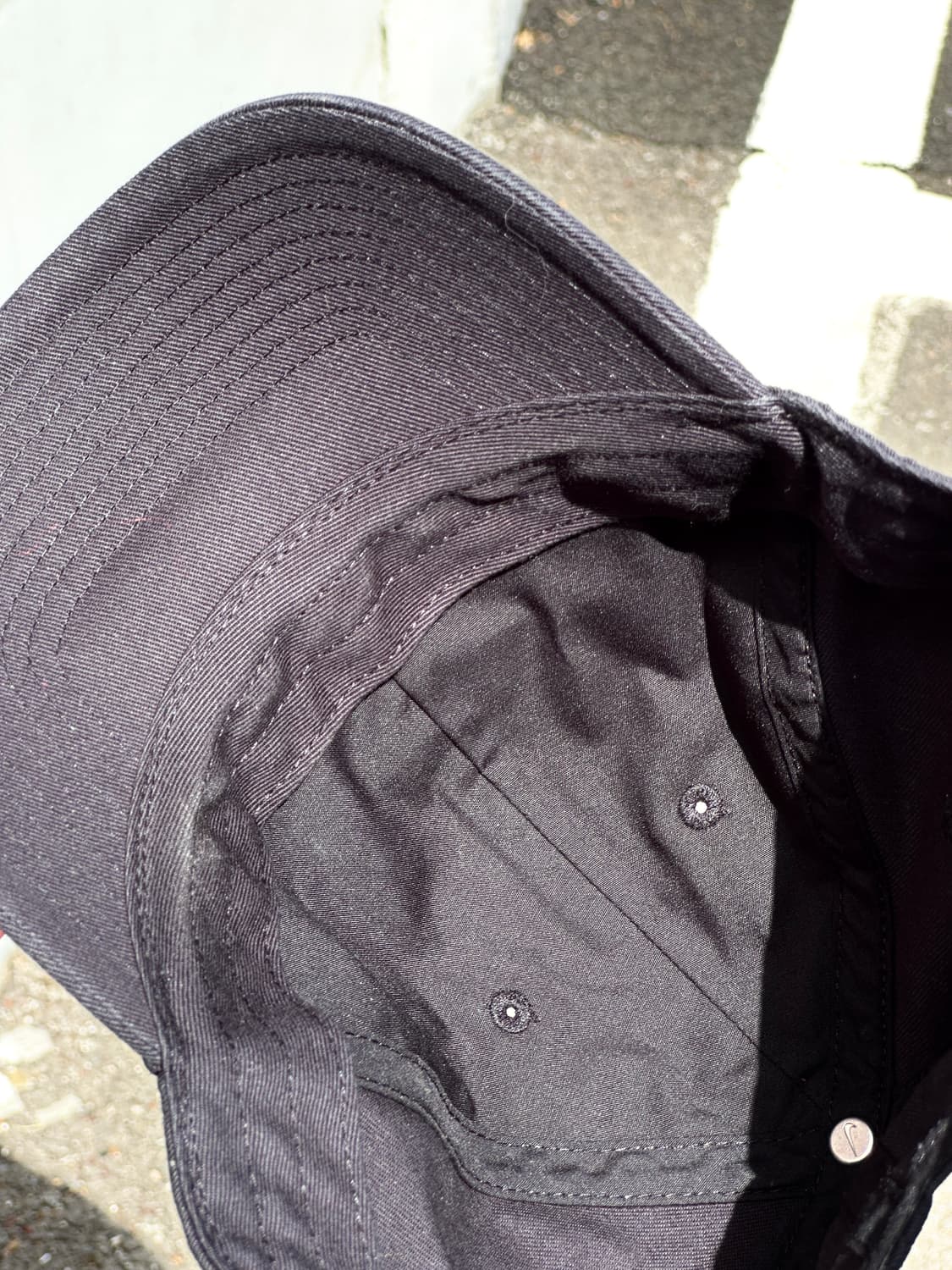 [F] 나이키 로고 블랙 푸츄라 볼캡 모자 상품이미지5