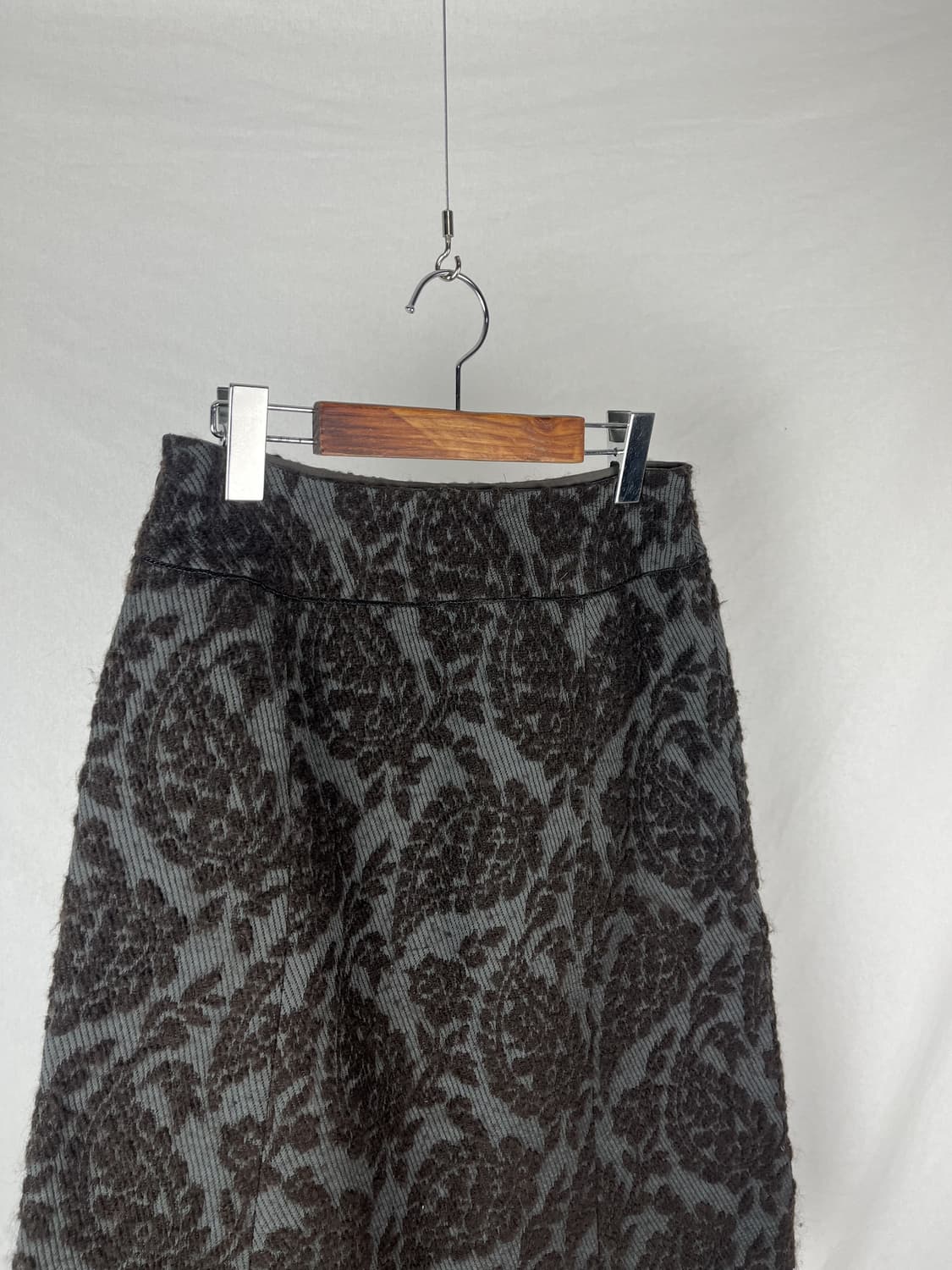 Scapa (maede in japan) 페이즐리 패턴 미디 스커트  상품이미지2