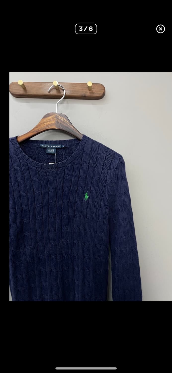 폴로랄프로렌 네이비 케이블 니트 A2411 상품이미지3
