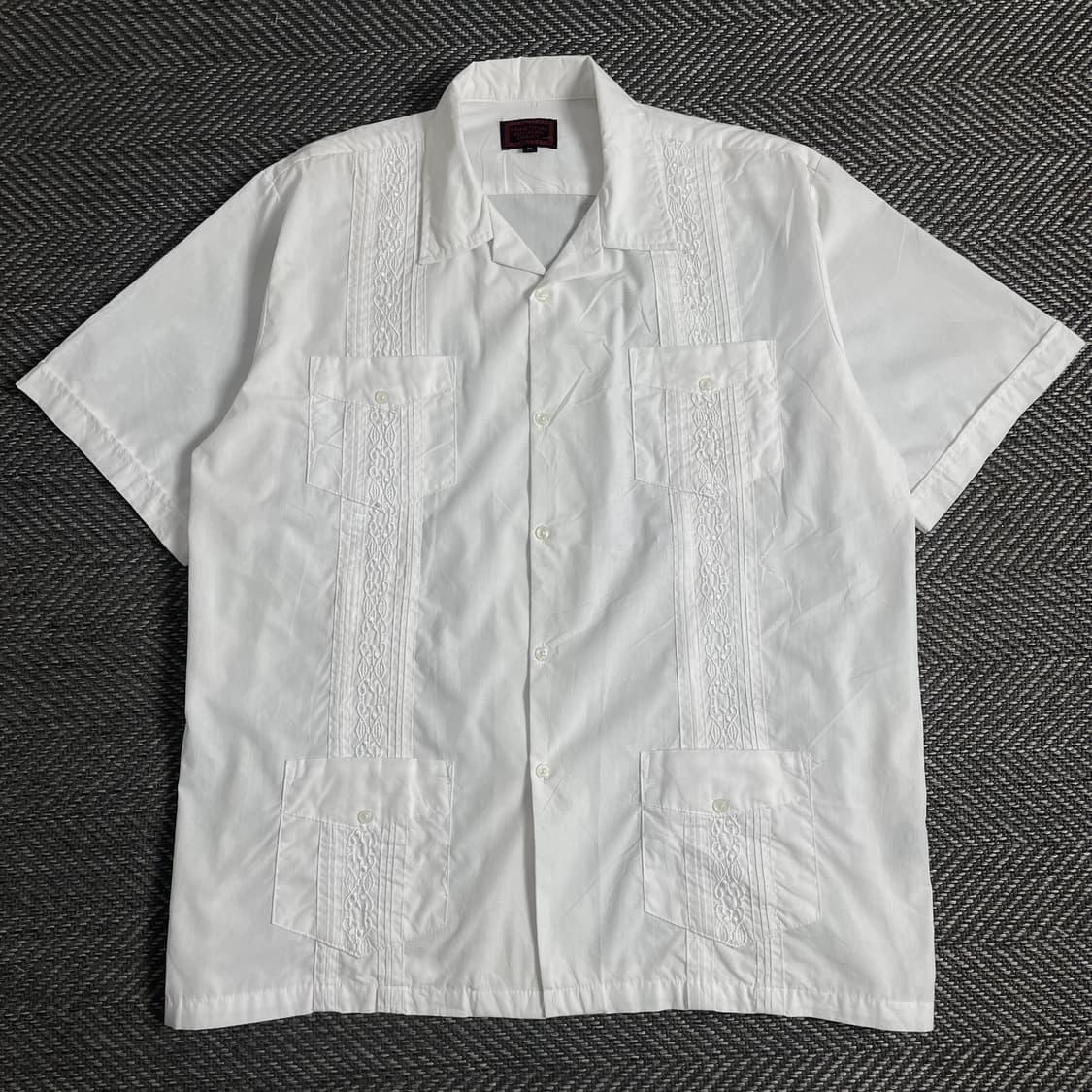 90s 구아야베라 페이즐리 자수 린넨 셔츠y 3729 상품이미지2