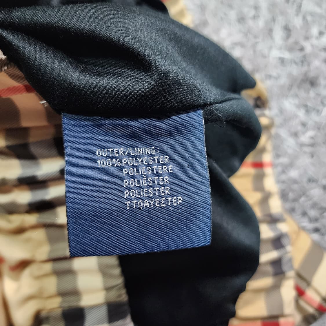 버버리 체크 집업 바람막이 M 상품이미지10