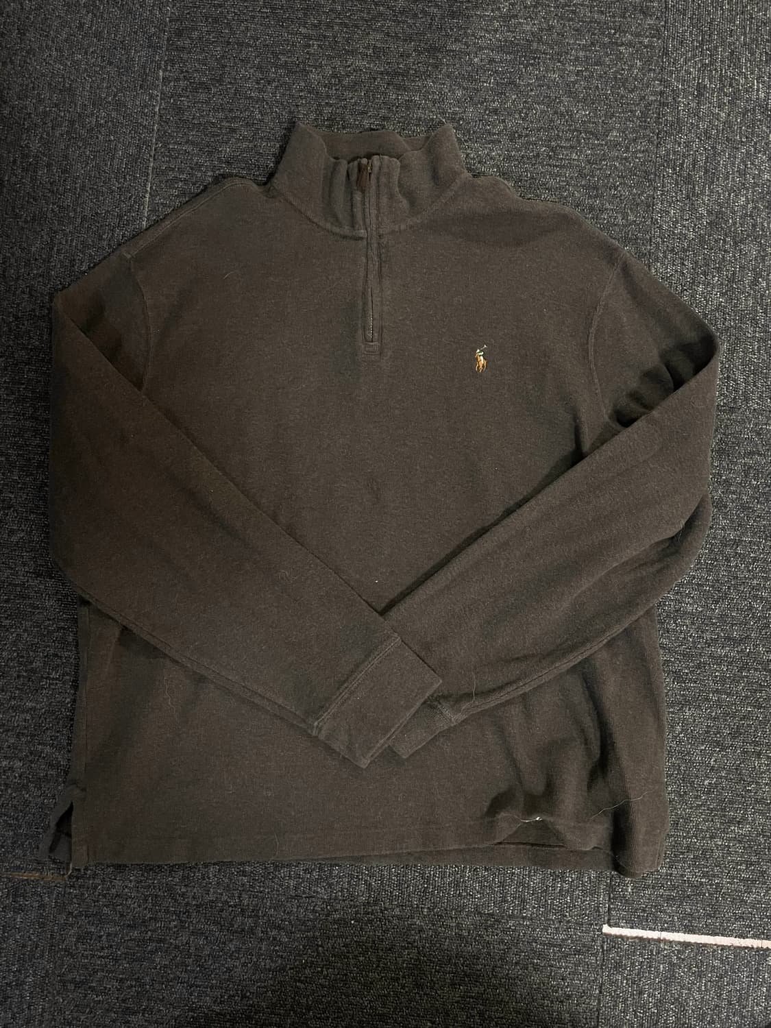 폴로 하프집업 니트 스웨터 상품이미지1