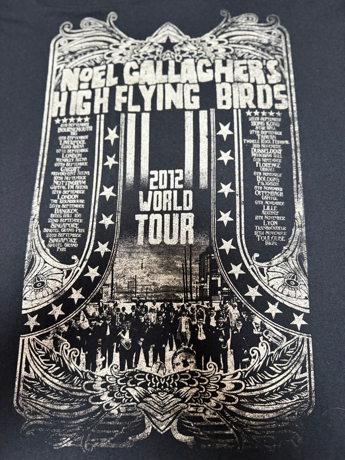 오아시스 노앨갤러거하이플라잉버즈 공식 2012 월드투어 티셔츠 상품이미지4