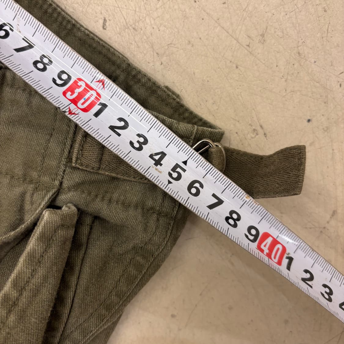 빈티지 카고 카키 퍼티그 팬츠 상품이미지5