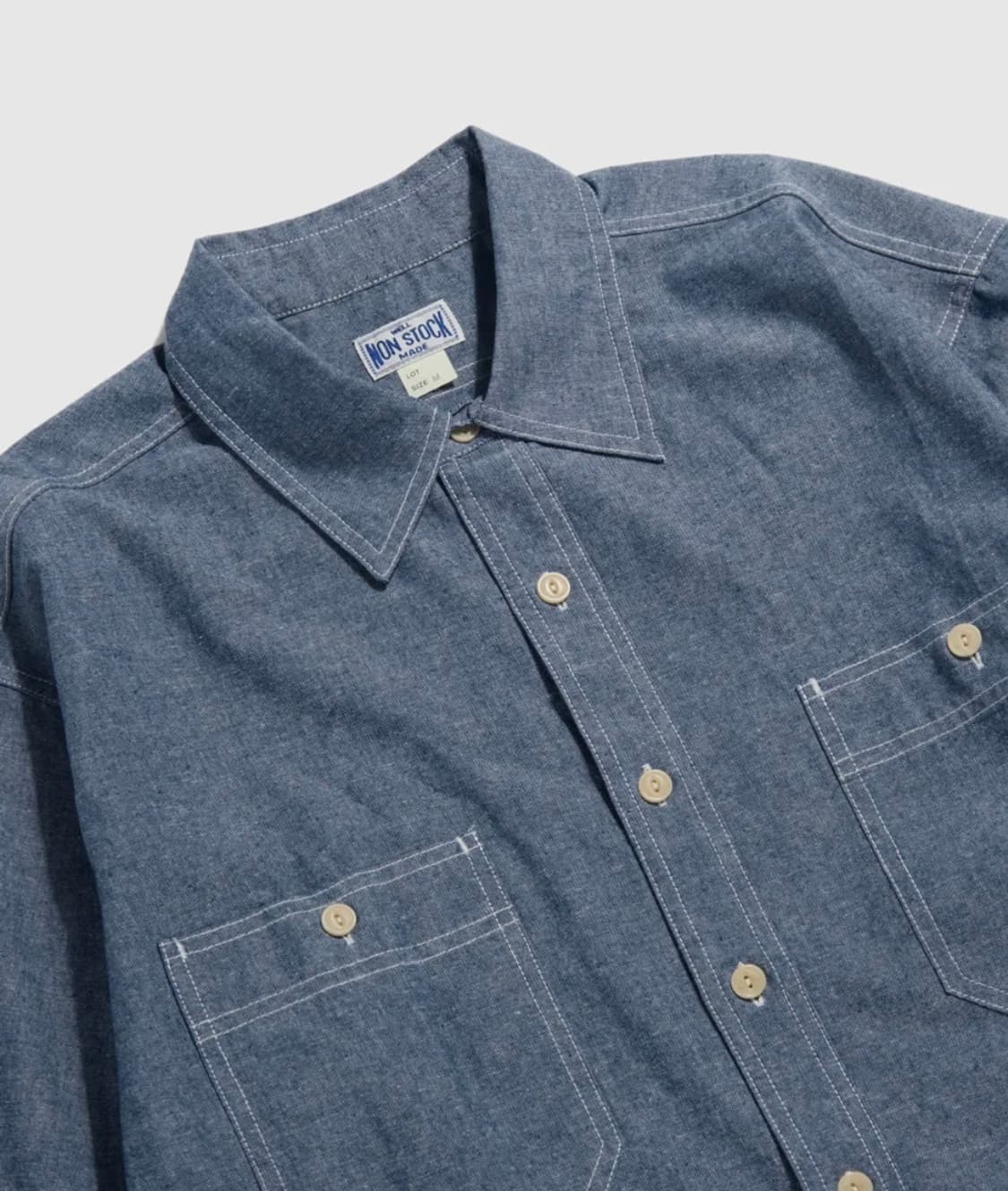 브론슨 Blue Chambray Work Shirt KR Ver. 상품이미지3