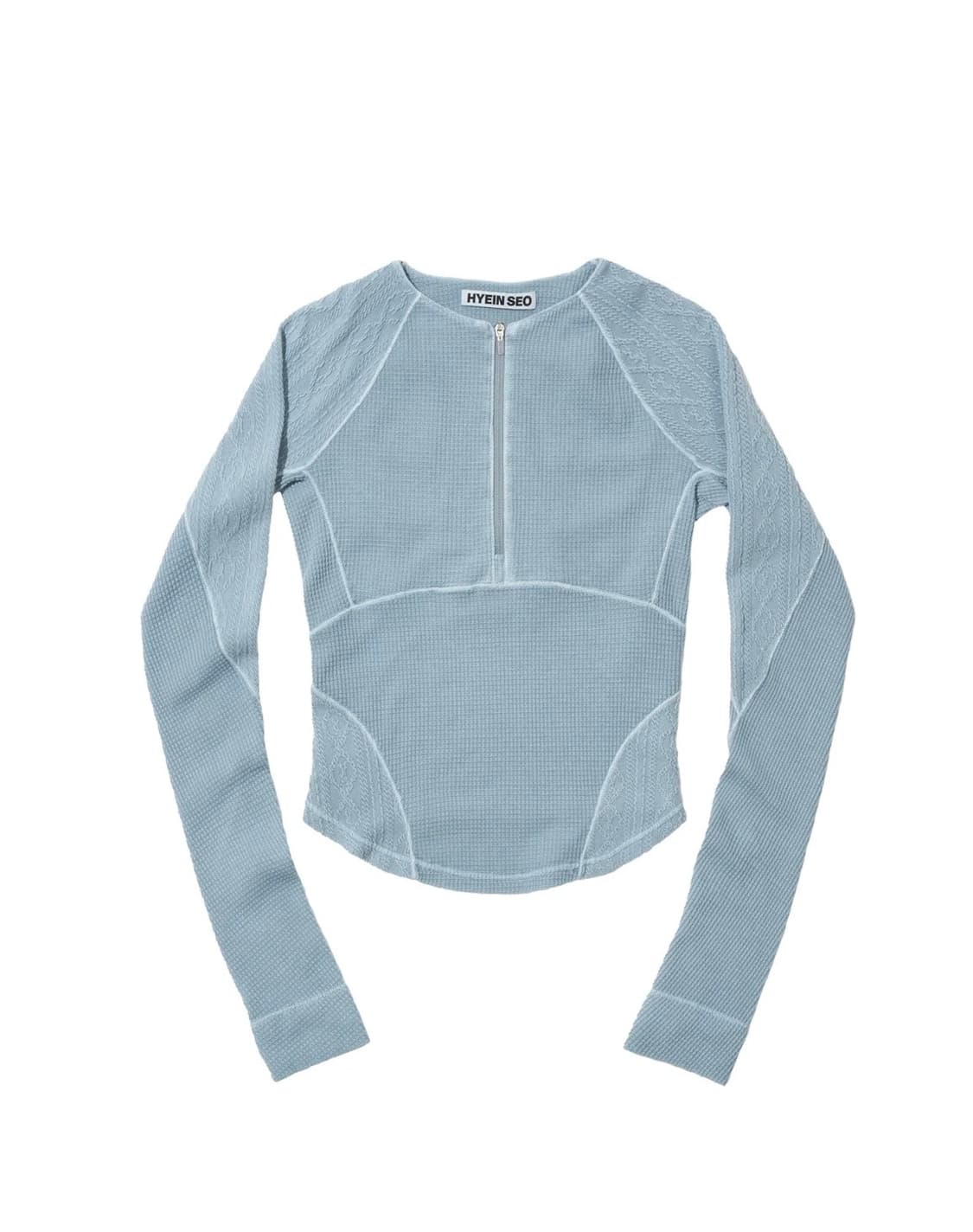 Hyein Seo Half-Zip Raglan Ash Blue 상품이미지2