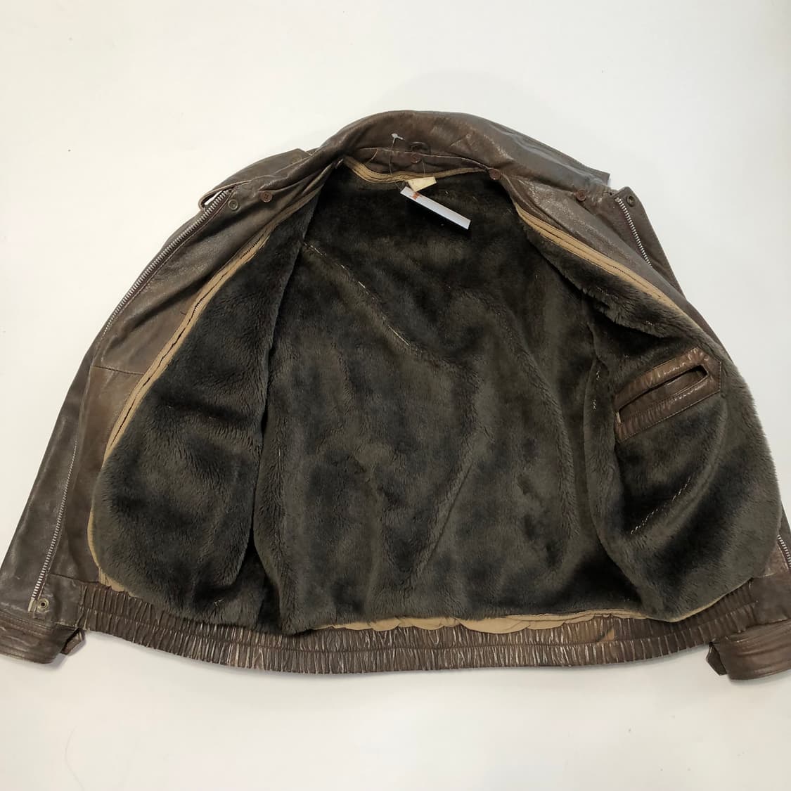 A2 봄버 브라운 레더자켓  상품이미지7